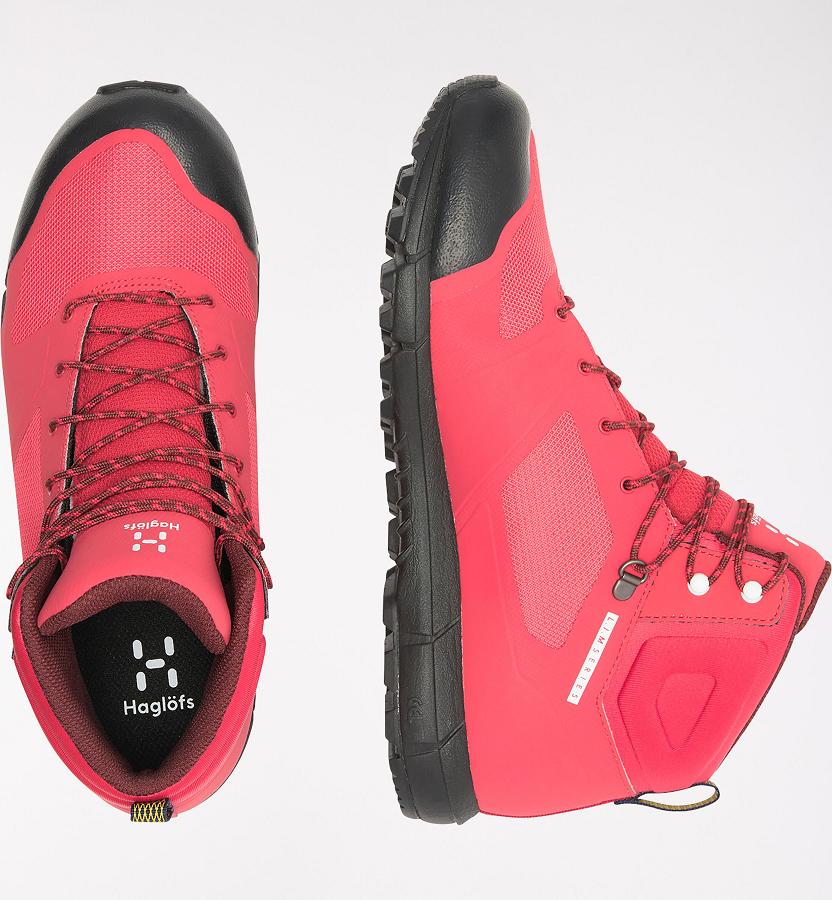 Haglöfs Womens L.I.M Mid Proof Eco Hiking Boots Red New Zealand 57638AJRZ